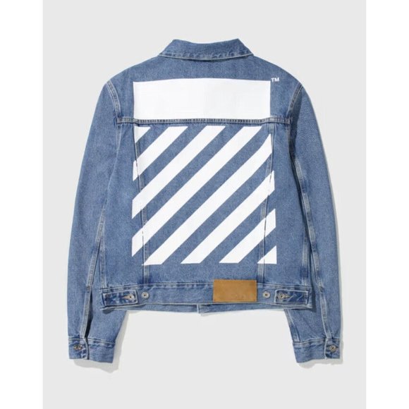 OFF-WHITE Diagonal Tab Slim Denim Jacket - Picture 4 of 11